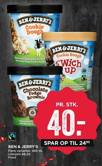MENY Ben & jerry's tilbud