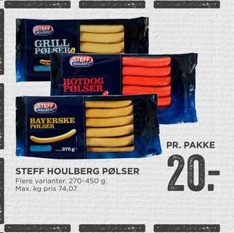 MENY Steff houlberg pølser tilbud