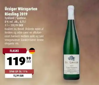 Scandinavian Park Ürziger Würzgarten Riesling 2019 tilbud