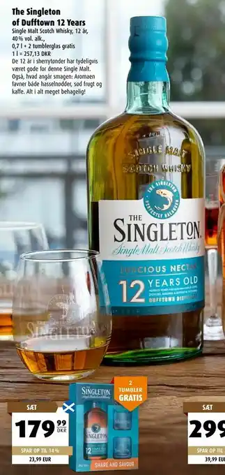Scandinavian Park The singleton of dufftown 12 years tilbud