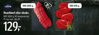 Føtex Roastbeef eller steaks tilbud