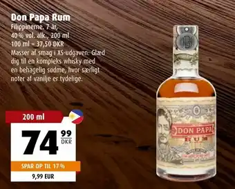 Scandinavian Park Don Papa Rum tilbud