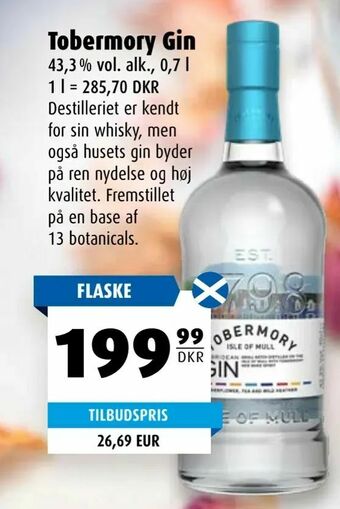 Scandinavian Park Tobermory Gin tilbud