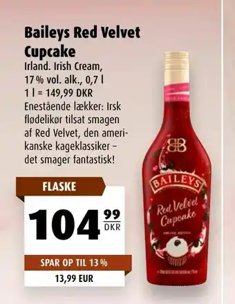Scandinavian Park Baileys Red Velvet Cupcake tilbud
