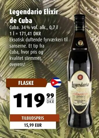 Scandinavian Park Legendario Elixir de Cuba tilbud