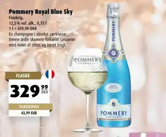 Scandinavian Park Pommery Royal Blue Sky tilbud