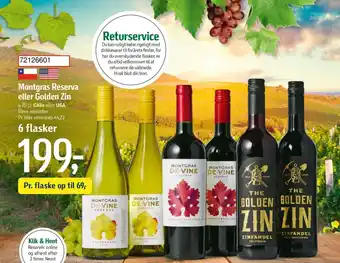 Føtex Montgras Reserva eller Golden Zin tilbud