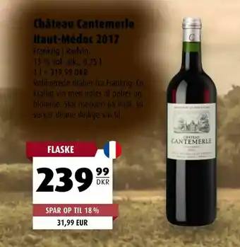 Scandinavian Park Château Cantemerle Haut-Médoc 2017 tilbud