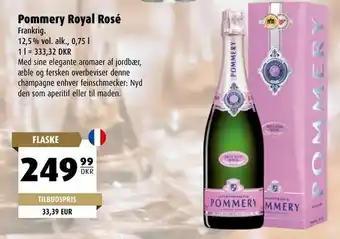 Scandinavian Park Pommery Royal Rosé tilbud