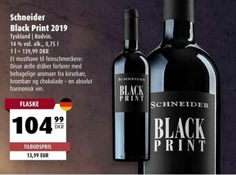 Scandinavian Park Schneider Black Print 2019 tilbud