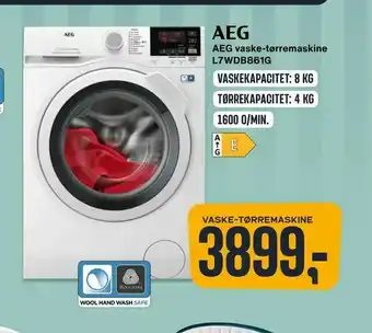 AEG vaske-tørremaskine L7WDB861G