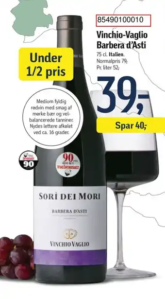 Føtex Vinchio-Vaglio Barbera d'Asti tilbud