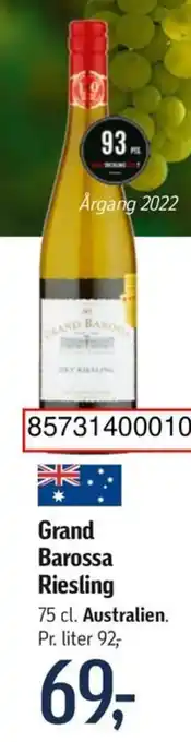 Grand Barossa Riesling