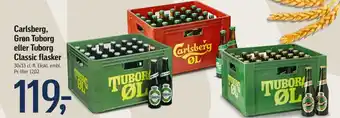 Føtex Carlsberg, Grøn Tuborg eller Tuborg Classic flasker tilbud