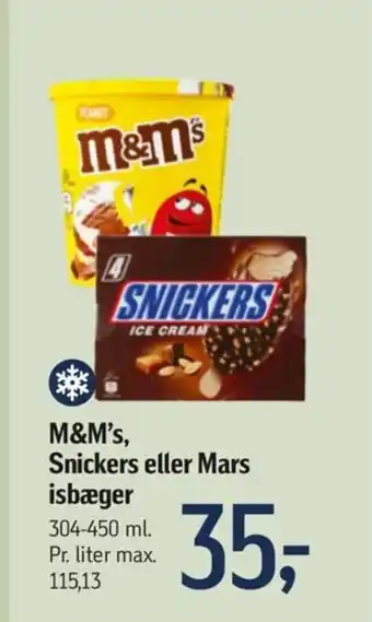 Føtex M&M's, Snickers eller Mars isbæger tilbud