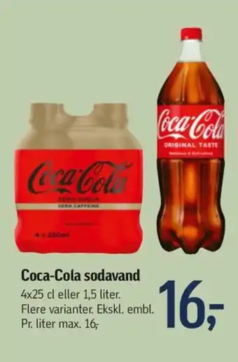 Føtex Coca-Cola sodavand 4x25 cl tilbud