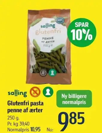 Føtex Glutenfri pasta penne af ærter tilbud