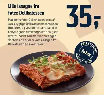 Føtex Lille lasagne fra føtex Delikatessen tilbud