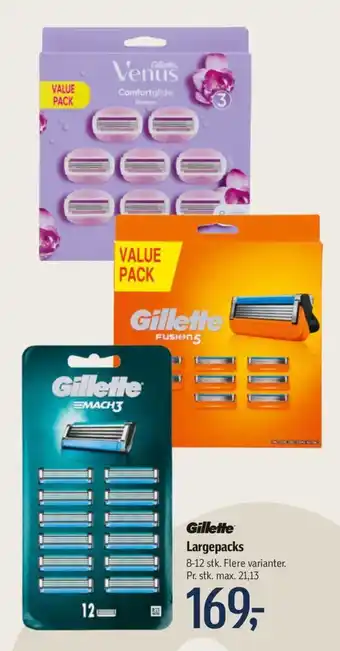 Føtex Gillette Largepacks tilbud