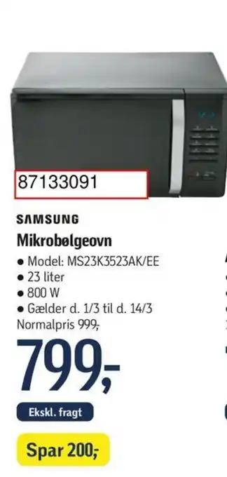 Føtex Mikrobølgeovn tilbud