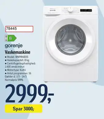 gorenje Vaskemaskine