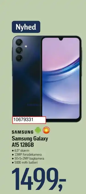 Føtex Samsung Galaxy A15 128GB tilbud
