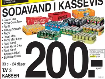 ABC Lavpris SODAVAND I KASSEVIS tilbud