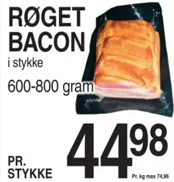 ABC Lavpris RØGET BACON tilbud