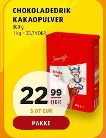 Scandinavian Park CHOKOLADEDRIK KAKAOPULVER tilbud