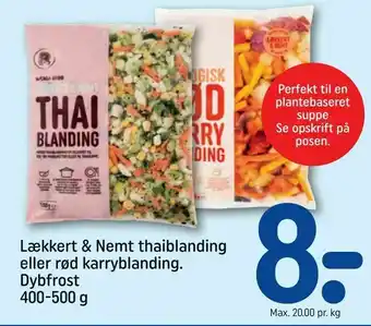 Lækkert & Nemt thaiblanding eller rød karryblanding.