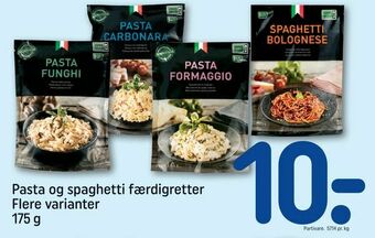 REMA 1000 Pasta og spaghetti færdigretter tilbud