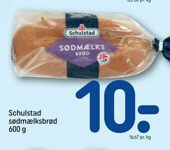 REMA 1000 Schulstad sødmælksbrød tilbud