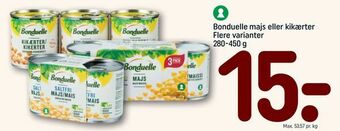 REMA 1000 Bonduelle majs eller kikærter tilbud