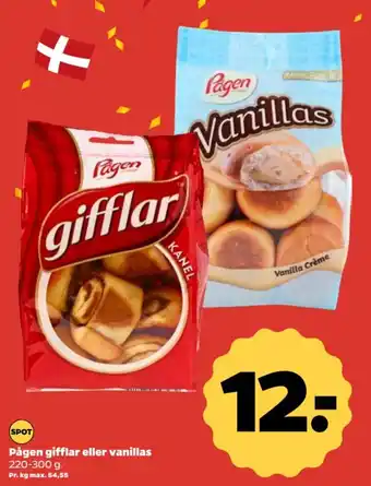 Netto Pågen gifflar eller vanillas tilbud