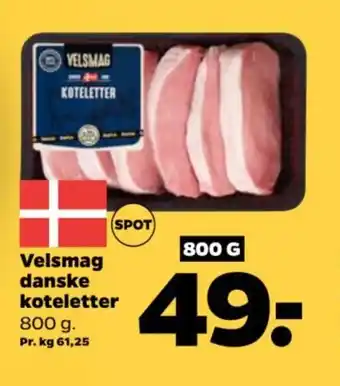 Netto Velsmag danske koteletter tilbud