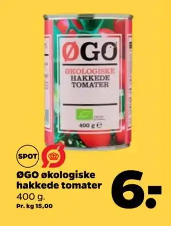 Netto ØGO økologiske hakkede tomater tilbud