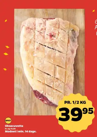 Netto Oksecuvette Pr. kg 79,90 tilbud