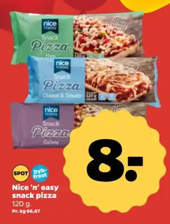 Nice 'n' easy snack pizza