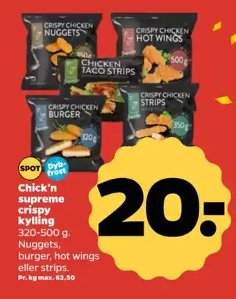 Netto Chick'n supreme crispy kylling tilbud