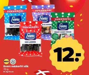 Evers sukkerfri slik