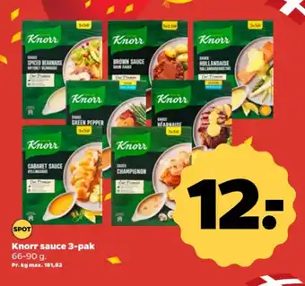 Netto Knorr sauce 3-pak tilbud