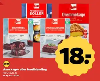 Netto Amo kage- eller brødblanding tilbud