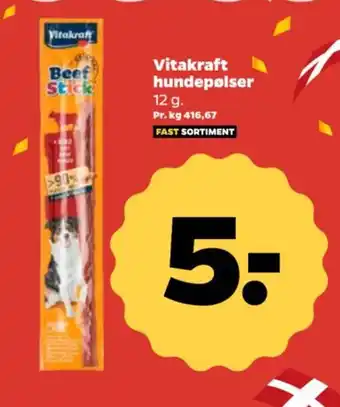 Netto Vitakraft hundepølser tilbud