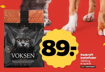 Netto Raakraft kattefoder 3000 g. tilbud