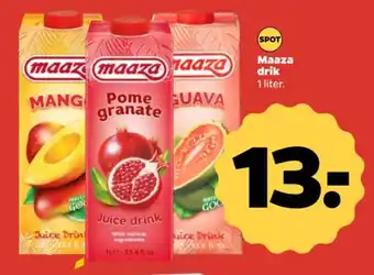 Netto Maaza drik 1 liter. tilbud