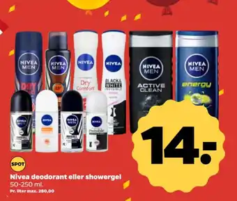 Netto Nivea deodorant eller showergel tilbud