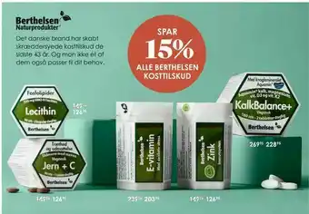 Matas Alle berthelsen kosttilskud tilbud