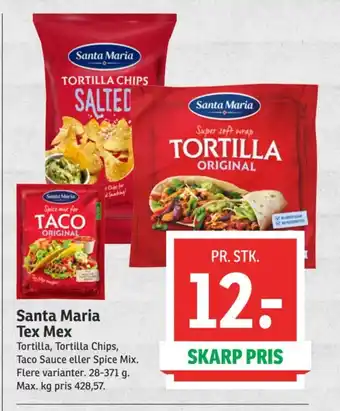SPAR Santa Maria Tex Mex tilbud