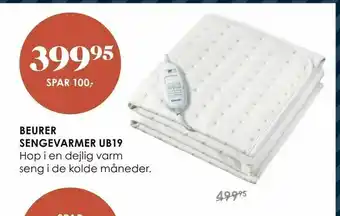 Matas Beurer sengevarmer ub19 tilbud