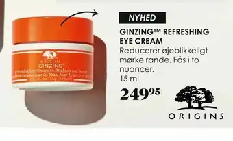 Matas Ginzing™ refreshing eye cream tilbud